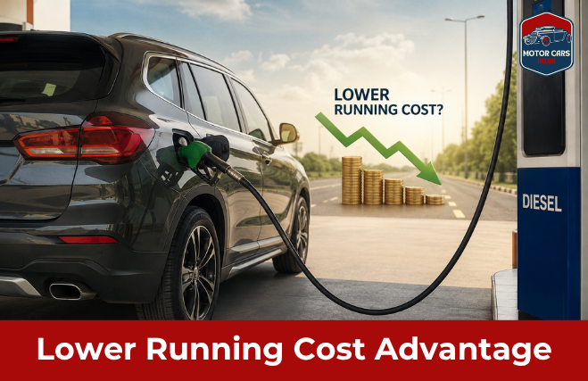 Diesel running cost advantage