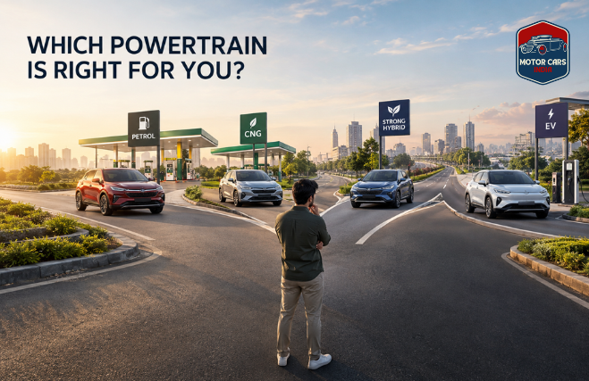 Comparison of petrol, CNG, hybrid and electric cars for Indian buyers